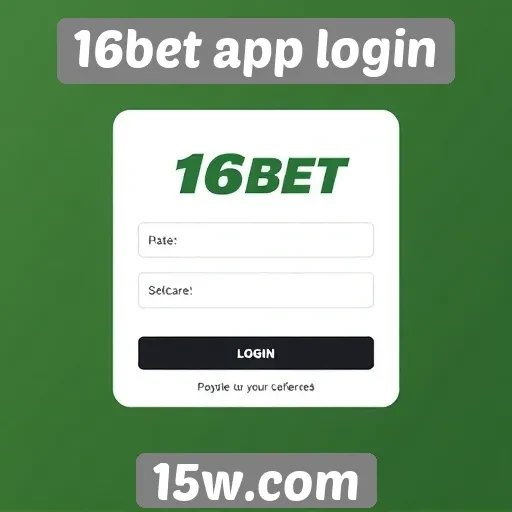 Login fácil e rápido no 16bet app